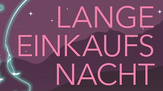 Plakat zur langen Einkaufsnacht