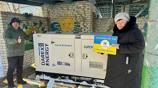 Der Generator für die Kindertageseinrichtung in Brody konnte bereits in Betrieb genommen werden. Generator für die Stromversorgung der Kindertageseinrichtung